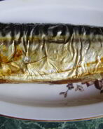 Скумбрия, запеченная в пакете