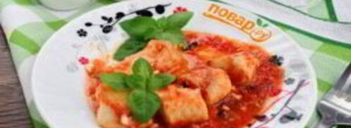 треска в томатно-винном соусе. Шаг 7