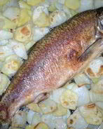 Запеченный язь в духовке с картошкой