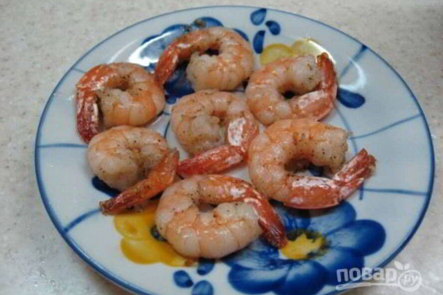 Рецепт жареных креветок пп
