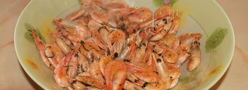 жареные креветки с чесноком к пиву. Шаг 5