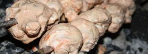 грибной шашлык в сметане. Шаг 4