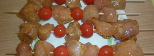 куриные шашлычки в слоеном тесте. Шаг 4