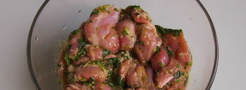 шашлычки из курицы в пряном маринаде. Шаг 3