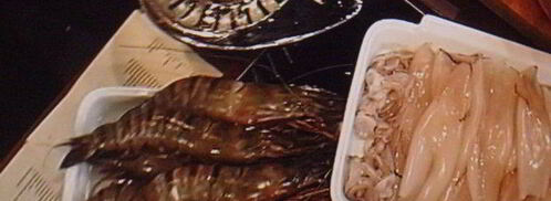 шашлык — ассорти из морепродуктов с салатом из грейпфрута. Шаг 6