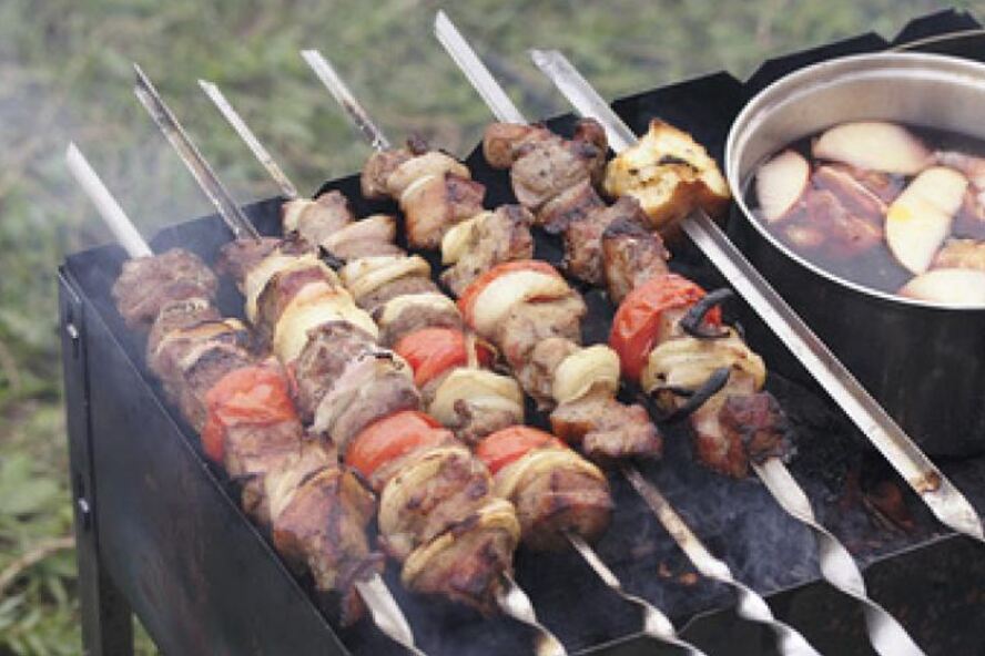 Рецепт шашлыка из говядины в красном вине