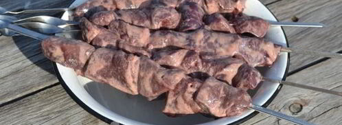 шашлык из говяжьей печени. Шаг 7