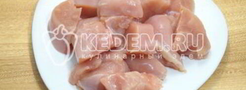 шашлык из курицы с корейкой. Шаг 2