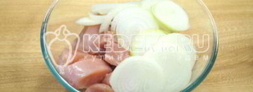 шашлык из курицы с корейкой. Шаг 3