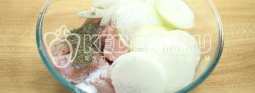 шашлык из курицы с корейкой. Шаг 4