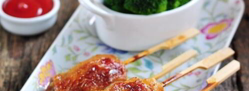 шашлык из курицы в духовке на шпажках. Шаг 6