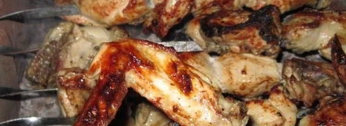 шашлык из курицы в майонезе. Шаг 7