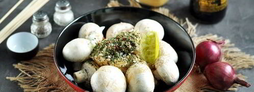 шашлык из шампиньонов в духовке. Шаг 3