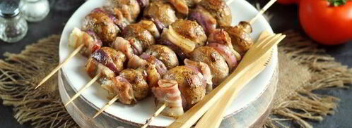 шашлык из шампиньонов в духовке. Шаг 7