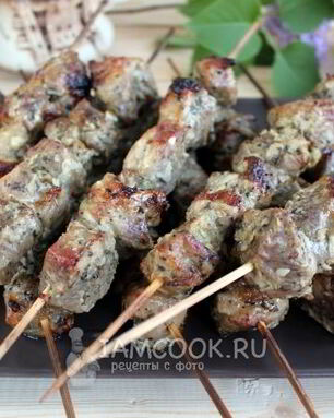 Шашлык из свинины в духовке на противне