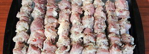 шашлык из свинины в духовке на противне. Шаг 6