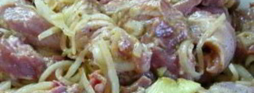 шашлык из свинины в кефире. Шаг 4