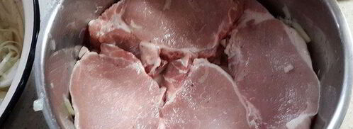 шашлык из свинины в луковом соусе. Шаг 2