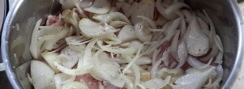 шашлык из свинины в луковом соусе. Шаг 3