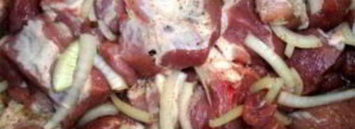 шашлык из свинины в минералке. Шаг 6