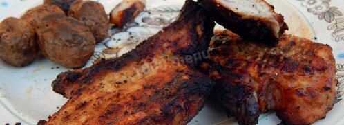 шашлык из свиной корейки. Шаг 7