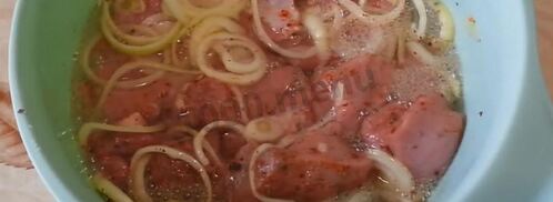 шашлык из телятины на газированной воде. Шаг 4