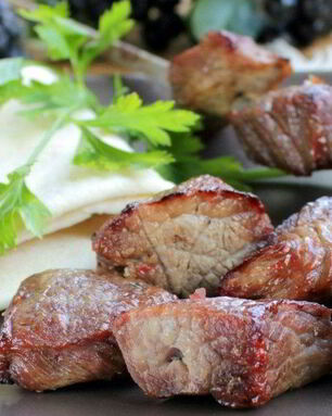 Шашлык из телятины в пиве