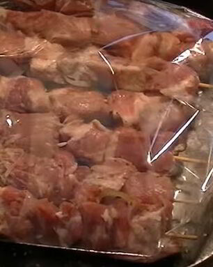 Шашлык в рукаве для запекания