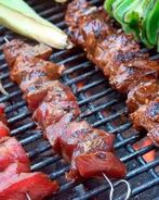 Шашлыки из баранины в апельсиновом маринаде