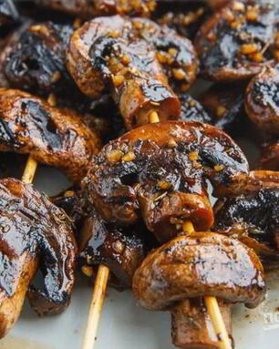 Шашлыки из шампиньонов