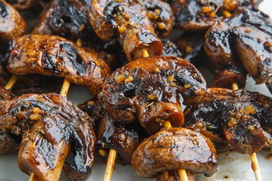 Рецепт шашлыков из шампиньонов