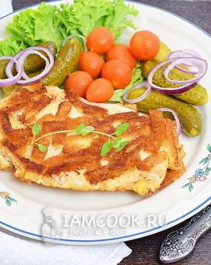 Шницель по-столичному