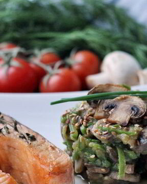 Гарнир к стейку из семги