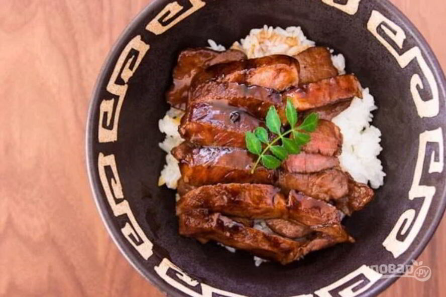 Рецепт говяжьего стейка в соусе терияки