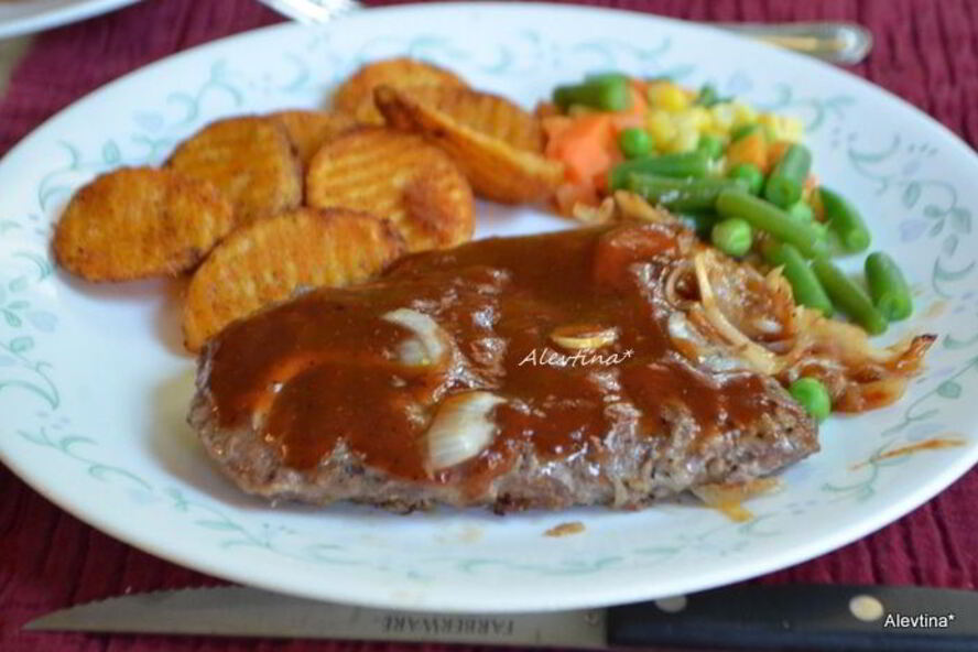 Рецепт говяжьих стейков на сковороде