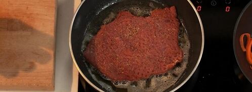 минутный стейк со смайл-глазуньей. Шаг 4