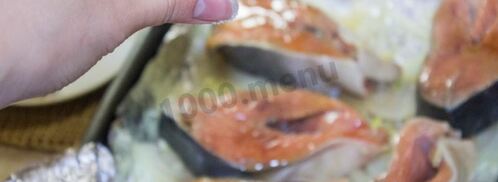 стейк из горбуши в духовке. Шаг 10