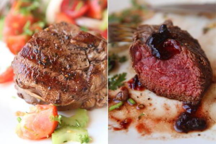 Рецепт стейка из говядины с классическим винным соусом