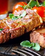 Стейк из свинины на гриле