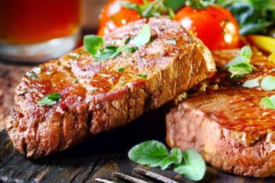 Рецепт стейка из свинины на гриле