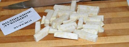 стейк с брюссельской капустой и сельдереем. Шаг 7