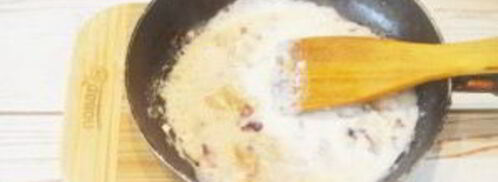 стейк с томатным салатом и сливочным шпинатом. Шаг 7