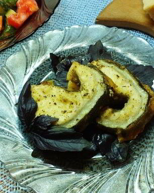 Стейк зубатки в духовке