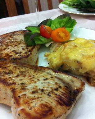 Стейки из рыбы-меч