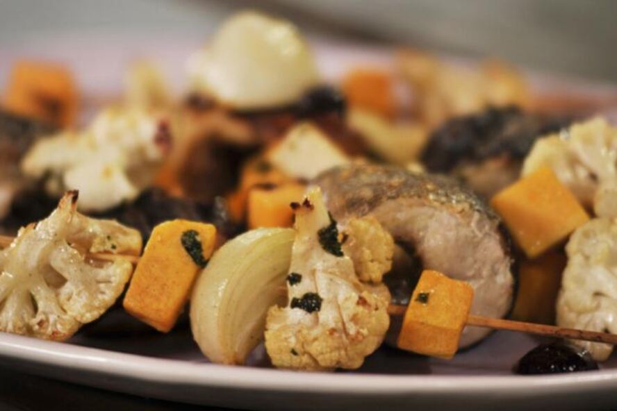 Рецепт стейков из щуки с запеченными овощами