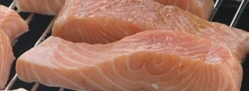 стейки из семги на гриле с чесноком и помидорами. Шаг 5