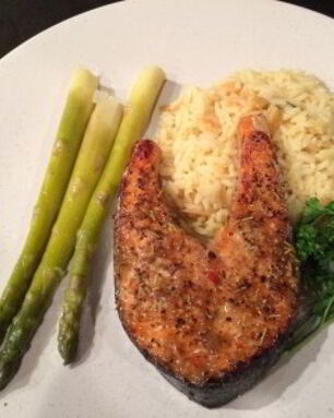 Стейки из семги в духовке