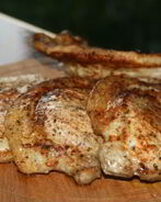 Стейки из свиной корейки в сухом маринаде на решетке на мангале