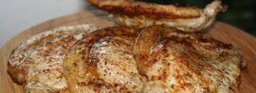 стейки из свиной корейки в сухом маринаде на решетке на мангале. Шаг 5