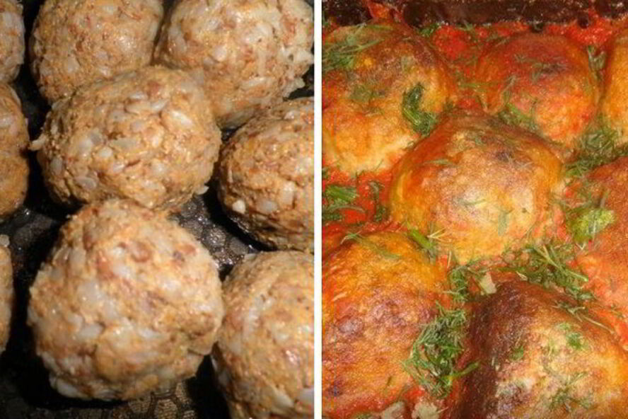 Рецепт грибных тефтелей с гречкой